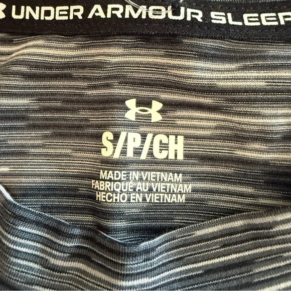 Under Armour Unisex Gray Sleeveless Muscle Tee Crop Loose Sleep Uniform - Picture 8 of 11